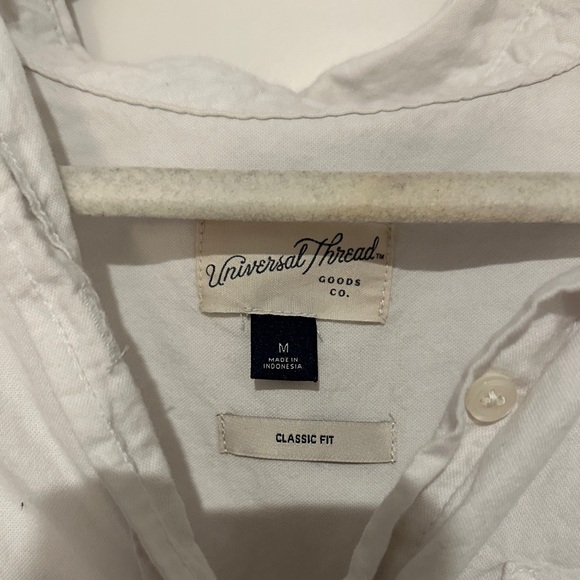 Universal Thread White Button Down Shirt - Picture 2 of 2